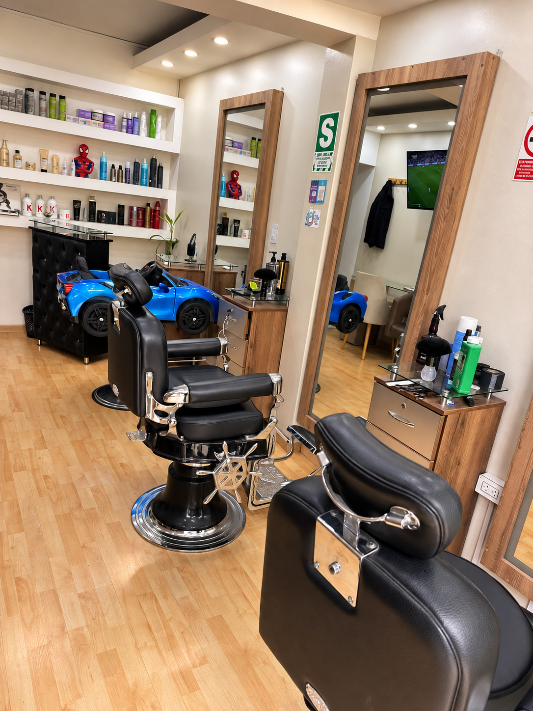 Detalle de barbería Noa's Barbershop